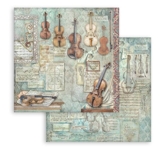 Bloc de papier scrapbooking Stamperia &laquo; Symphony &raquo;