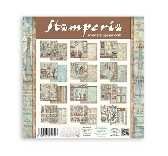 Bloc de papier scrapbooking Stamperia &laquo; Symphony &raquo;
