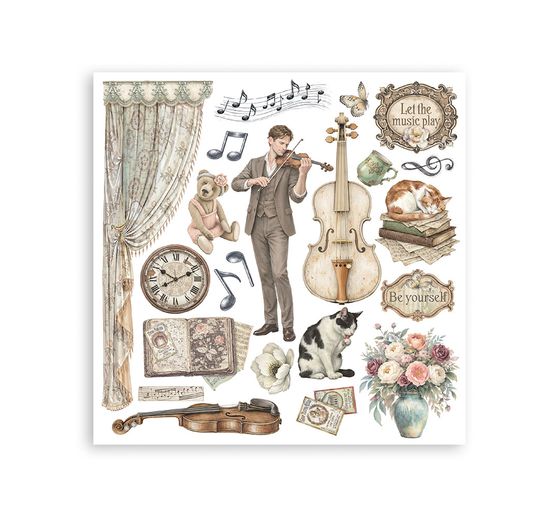Assortiment de Rub On Stamperia &laquo; Symphony &raquo;