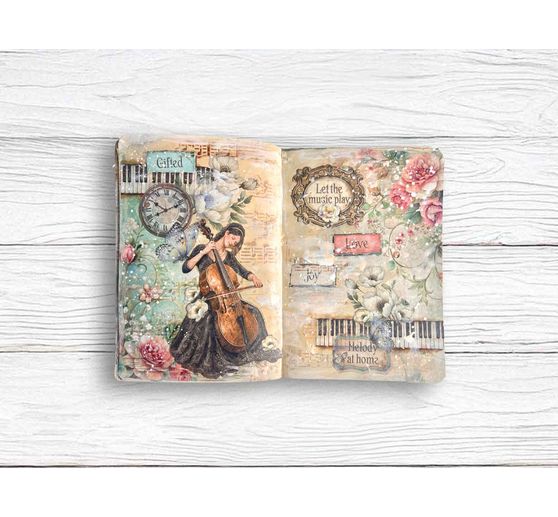 Bloc de papier scrapbooking Stamperia &laquo; Symphony Backgrounds &raquo;