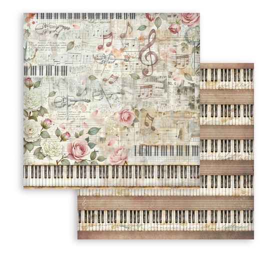 Bloc de papier scrapbooking Stamperia &laquo; Symphony Backgrounds &raquo;