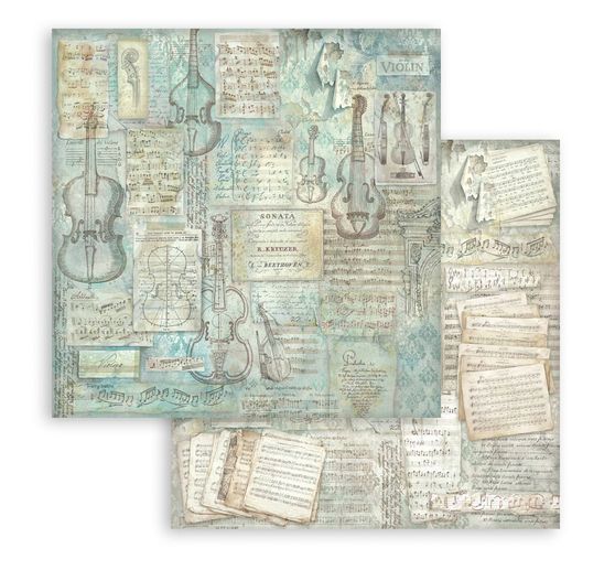 Bloc de papier scrapbooking Stamperia &laquo; Symphony Backgrounds &raquo;