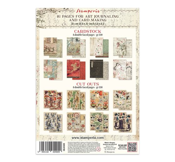 A5 Junk Journal Focus Points Stamperia &laquo; Oriental Garden &raquo;