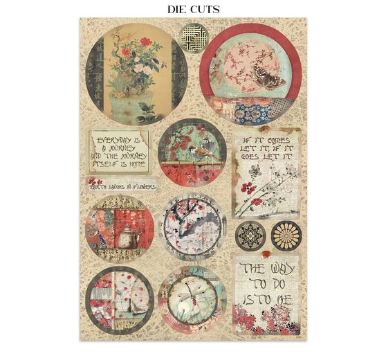 A5 Junk Journal Focus Points Stamperia &laquo; Oriental Garden &raquo;