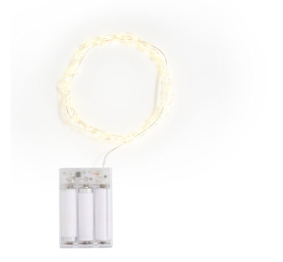 Micro LED fairy lights, with timer, 100 LEDs