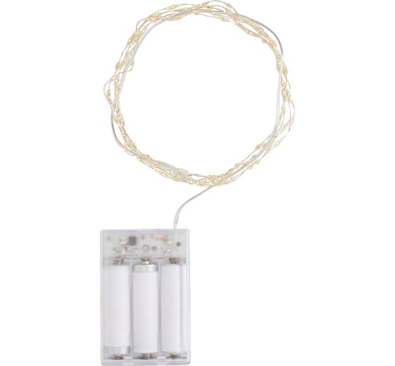 Micro LED fairy lights, with timer, 100 LEDs