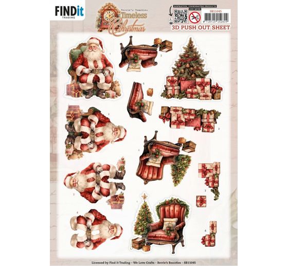 3D Punched sheet set "Christmas"