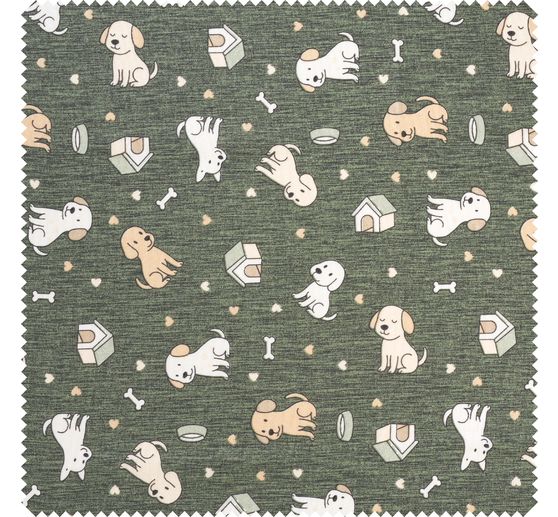 Decoration fabric linen optics "Doggy"