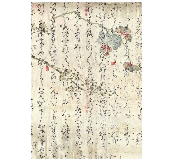 Soie de paille &agrave; motifs backgrounds Stamperia &laquo; Oriental Garden &raquo;, DIN A6, set de 8 pi&egrave;ces