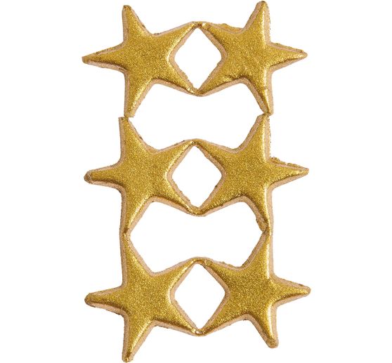 Motif en cire &laquo; &Eacute;toiles &raquo;, Or
