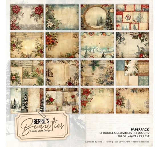 Assortiments de papiers &laquo; Vintage Christmas &raquo;