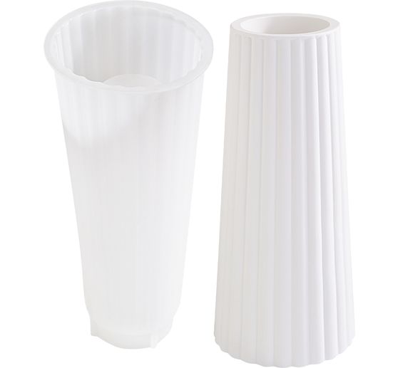 VBS Silicone casting mould "Striped Vase"