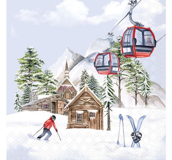 Napkin "Ski lodge"