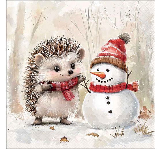Serviette &laquo; Spike and Frosty &raquo;