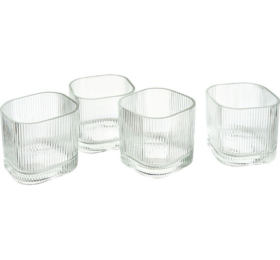 VBS Tealight holders "Ruby", 4 pcs.