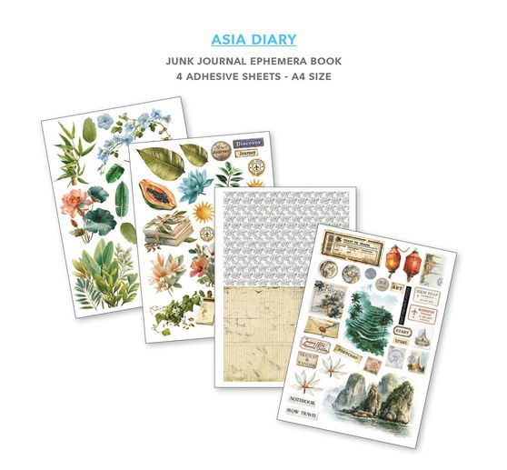 Junk Journal & Ephemera Book Ciao Bella &laquo; Asia Diary &raquo;