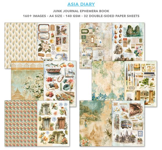 Junk Journal & Ephemera Book Ciao Bella &laquo; Asia Diary &raquo;