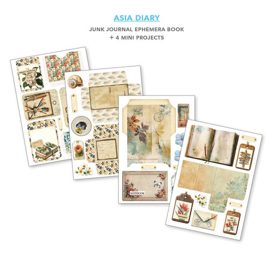 Junk Journal & Ephemera Book Ciao Bella &laquo; Asia Diary &raquo;