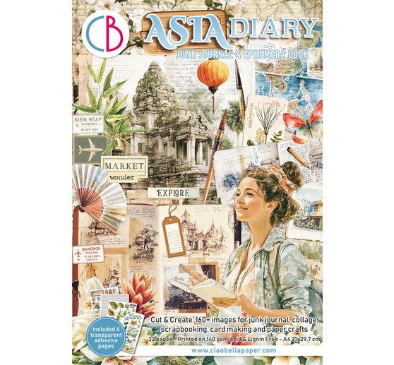 Junk Journal & Ephemera Book Ciao Bella &laquo; Asia Diary &raquo;