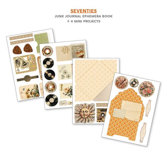 Junk Journal & Ephemera Book Ciao Bella &laquo; Seventies &raquo;