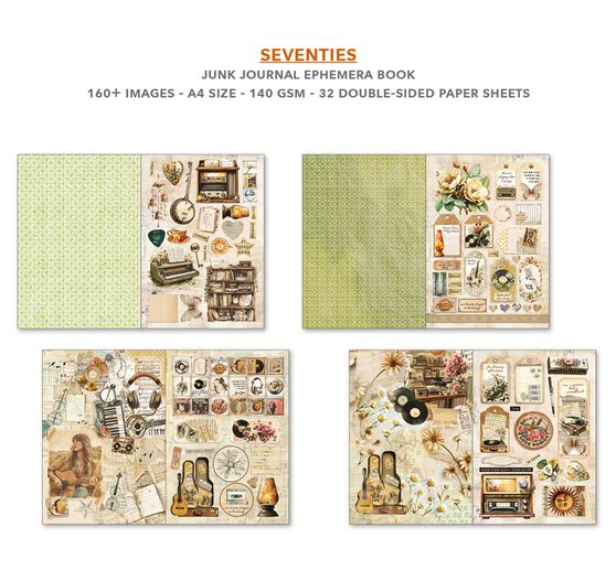 Junk Journal & Ephemera Book Ciao Bella &laquo; Seventies &raquo;