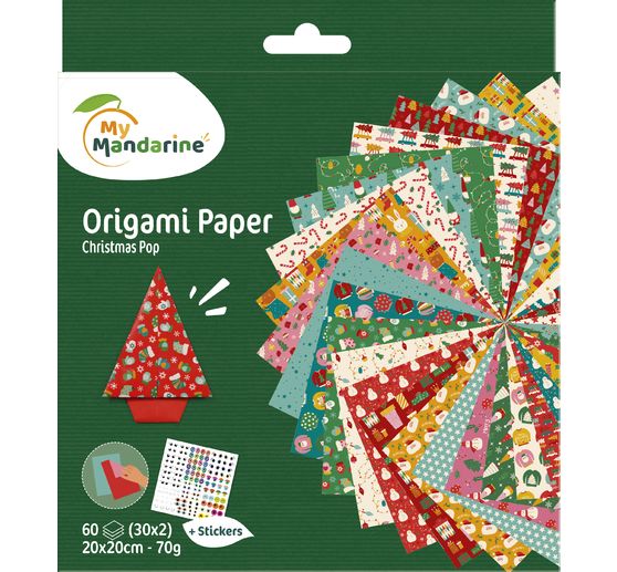 My Mandarine Folding paper assortment "Christmas", 20 x 20 cm