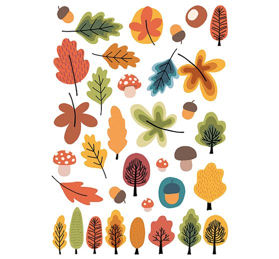 Feuille de d&eacute;calcomanies Rub On &laquo; Forest Walk &raquo;