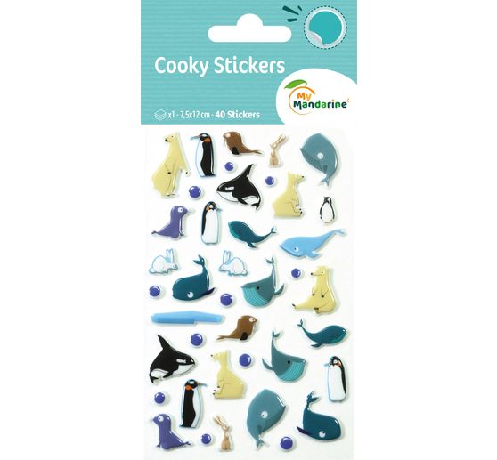 Stickers &eacute;poxy &laquo; Baleines &raquo;