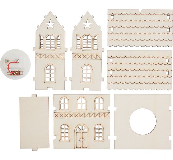 VBS Wooden plug-in motif "Winter house star"