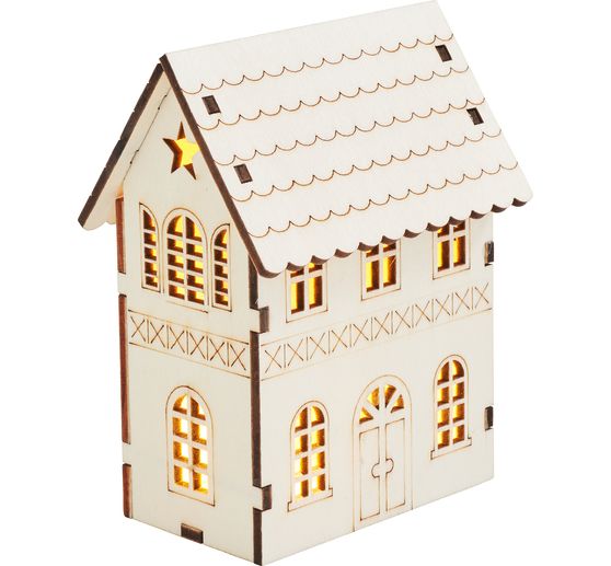 VBS Wooden plug-in motif "Winter house star"