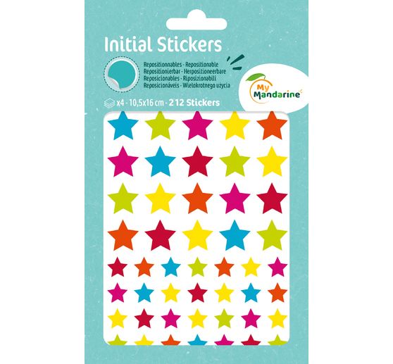 Stickers &laquo; Etoiles multicolores &raquo;