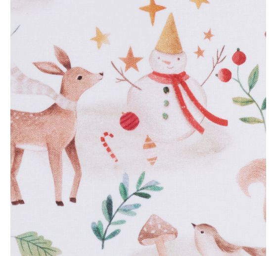Tissu coton au m&egrave;tre &laquo; Magie de la for&ecirc;t &raquo;