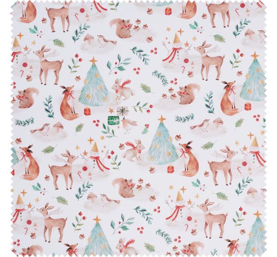 Tissu coton au m&egrave;tre &laquo; Magie de la for&ecirc;t &raquo;