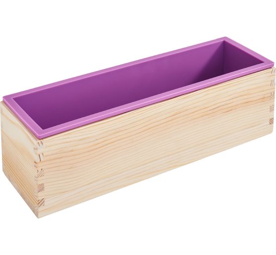 Moule &agrave; savon dans caisse en bois VBS
