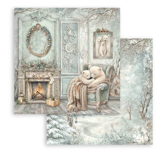 Stamperia Scrapbook block "White Christmas"