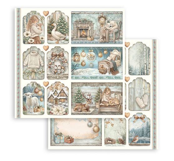 Stamperia Scrapbook block "White Christmas"