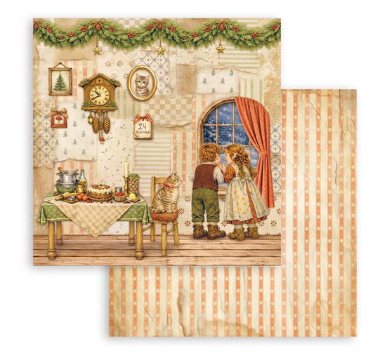 Bloc de papier scrapbooking Stamperia &laquo; Silent Night &raquo;
