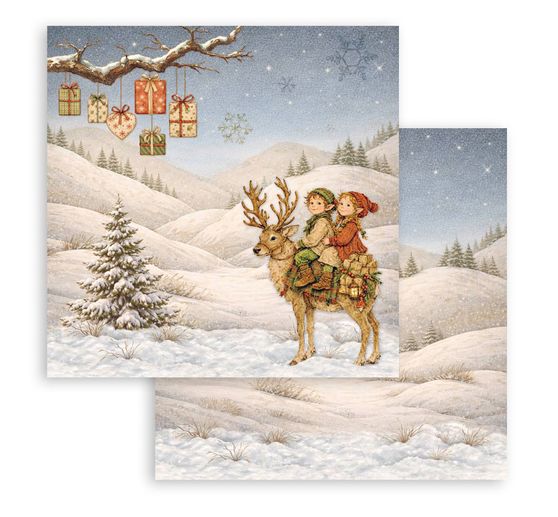 Bloc de papier scrapbooking Stamperia &laquo; Silent Night &raquo;