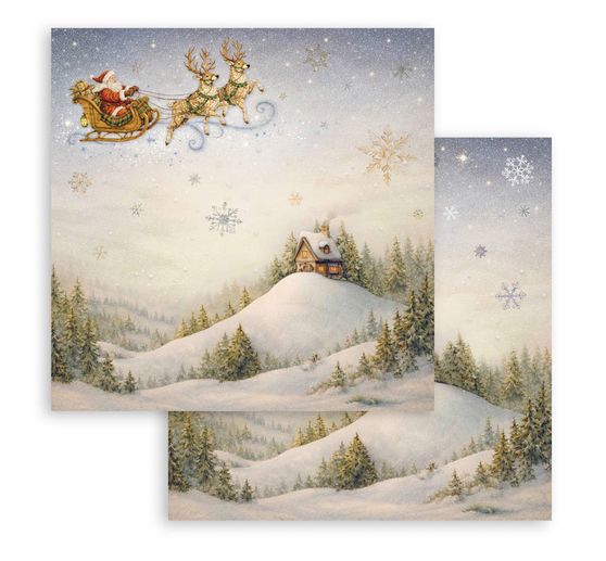 Bloc de papier scrapbooking Stamperia &laquo; Silent Night &raquo;