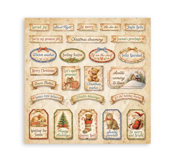 Bloc de papier scrapbooking Stamperia &laquo; Silent Night &raquo;