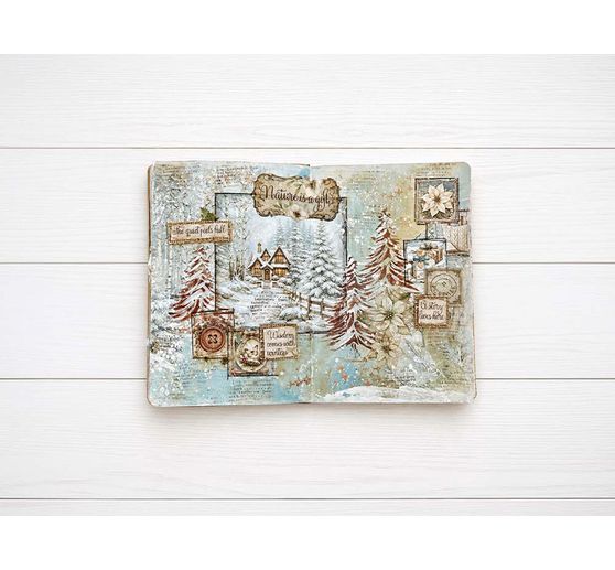 Assortiment de Rub On XL Stamperia &laquo; White Christmas &raquo;