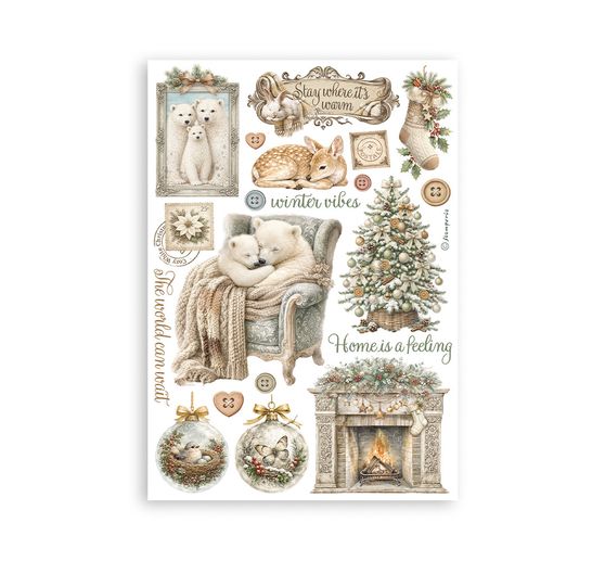 Stamperia Washi pad "White Christmas"