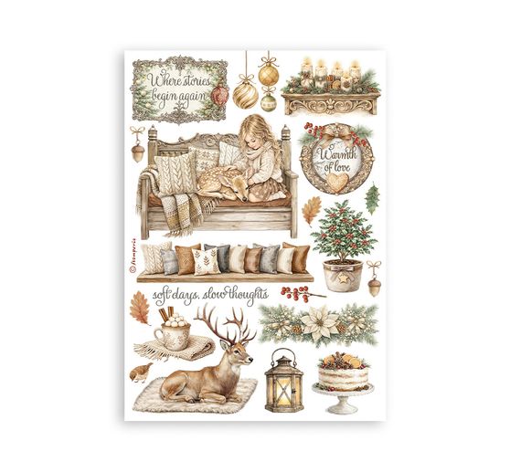 Stamperia Washi pad "White Christmas"