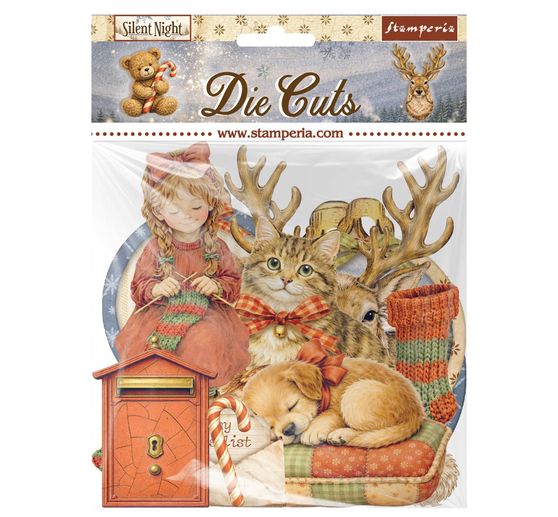 Motifs estamp&eacute;s Stamperia &laquo; Silent Night &raquo;