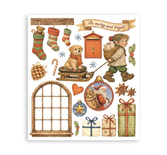 Assortiment de Rub On XL Stamperia &laquo; Silent Night &raquo;
