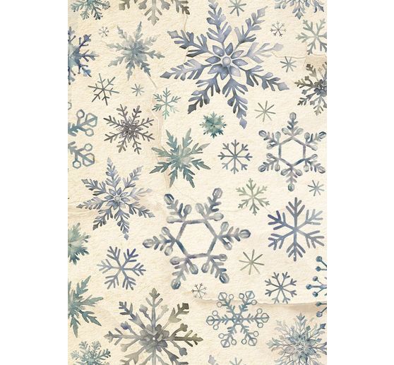 Soie de paille &agrave; motifs backgrounds Stamperia &laquo; Silent Night &raquo;, DIN A6, set de 8 pi&egrave;ces