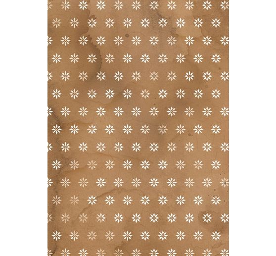 Soie de paille &agrave; motifs backgrounds Stamperia &laquo; Silent Night &raquo;, DIN A6, set de 8 pi&egrave;ces