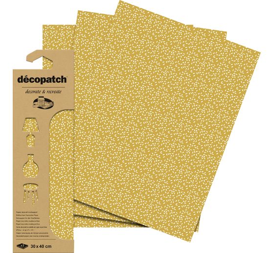 D&eacute;copatch Hot-Foil Paper "Leaves"