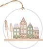 D&eacute;coration &agrave; suspendre VBS &laquo; D&eacute;cor de maisons en hiver &raquo;