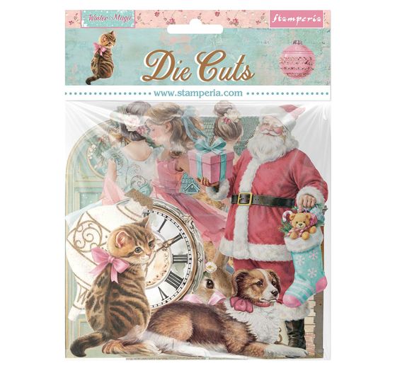 Motifs estamp&eacute;s Stamperia &laquo; Winter Magic &raquo;